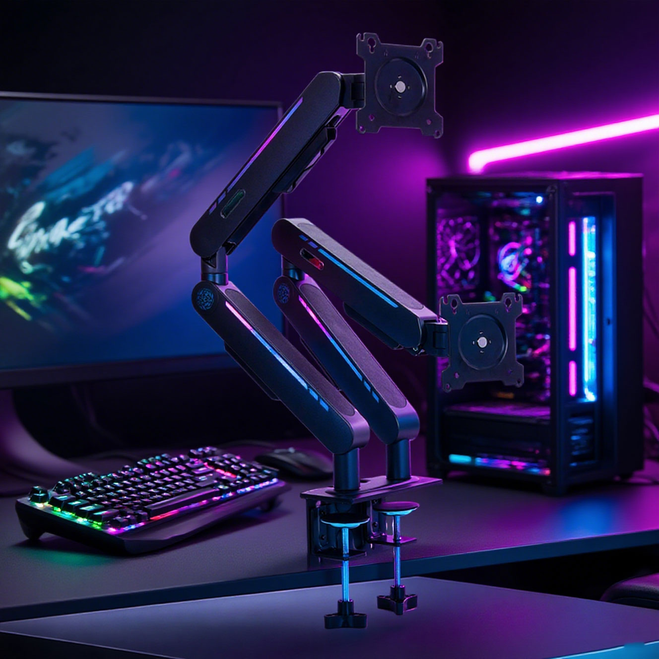 Monitor Stand - Yeni Ürün Gazlı Yaylı Masa Üstü