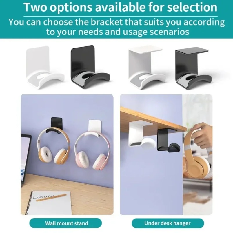 Monitor Stand - Kendinden Yapışkanlı Kulaklık Standı Duvar Montajı