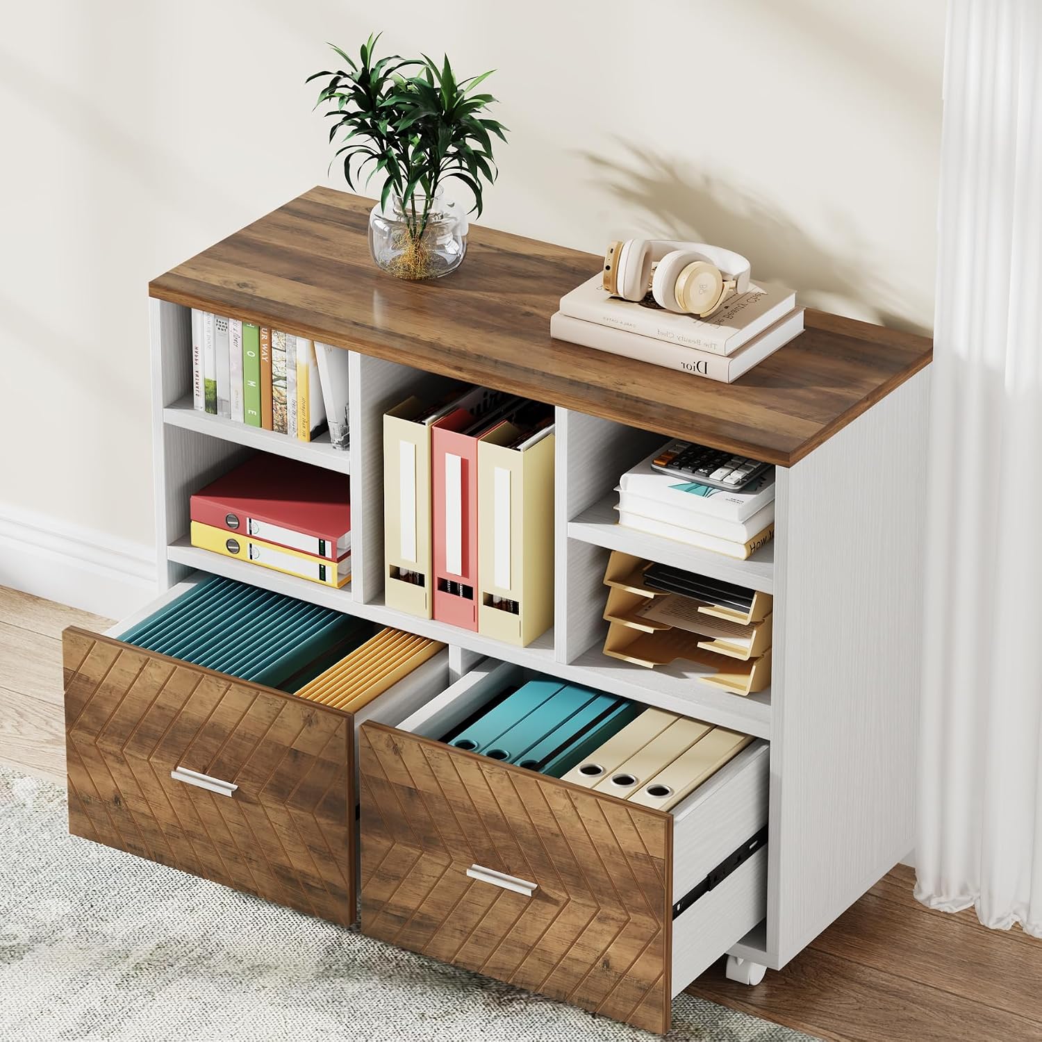 2 Çekmeceli Ahşap Dosya Dolabı - Printer Stand incelemesi ve fiyatı
