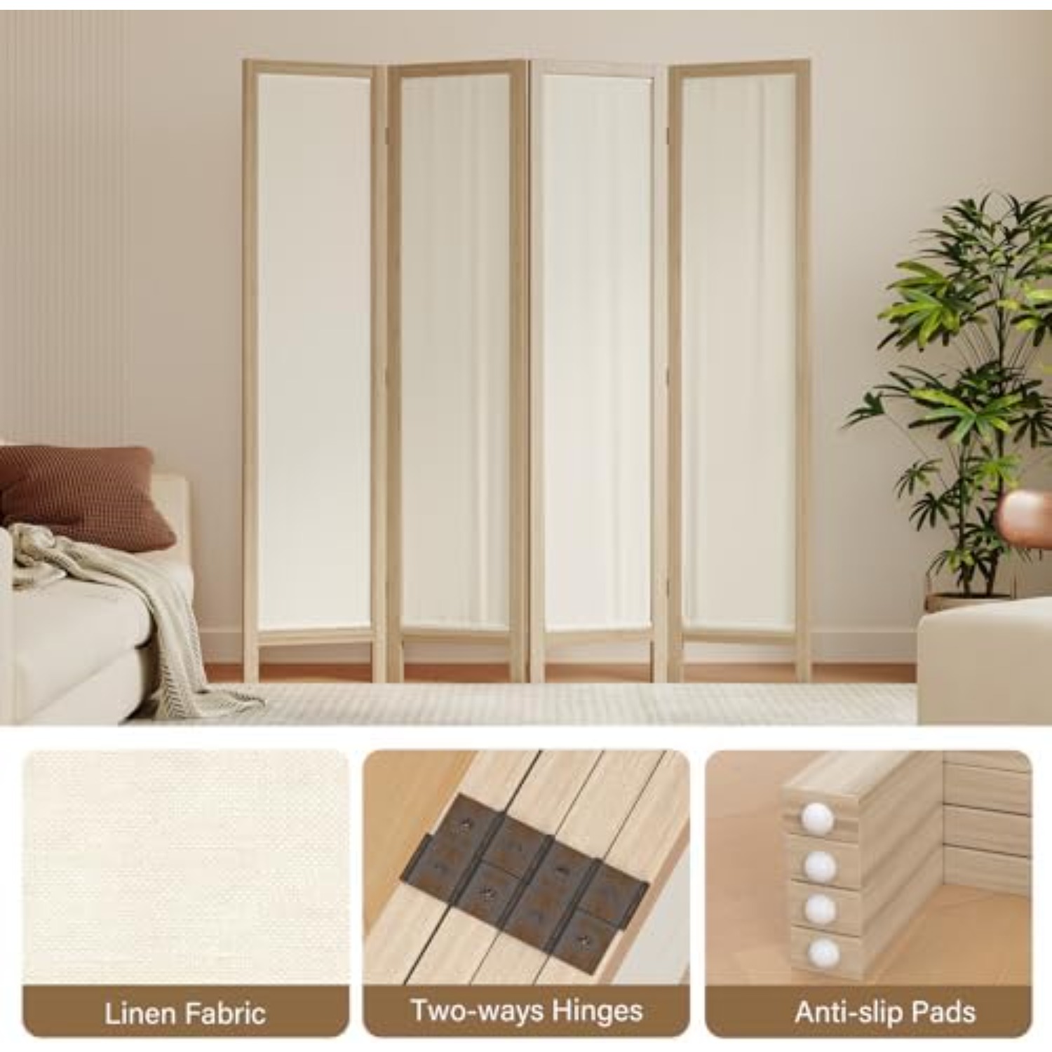 Keten Oda Bölücü Gizlilik Perd - Partition Screen Divider incelemesi ve fiyatı